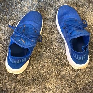 Blue Puma sneakers
